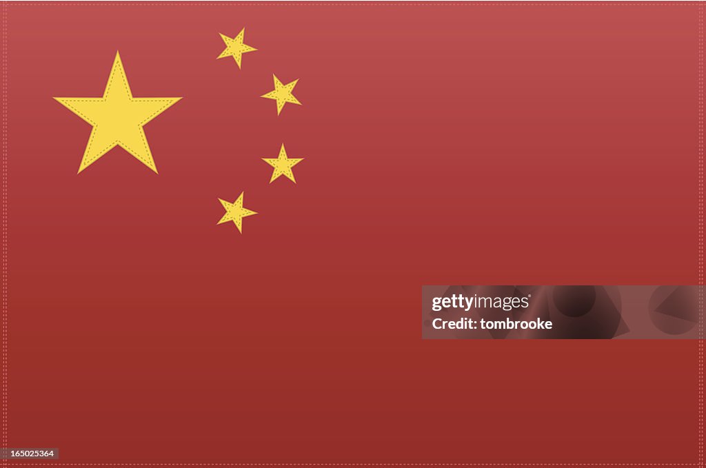 China-Flagge (Vektor