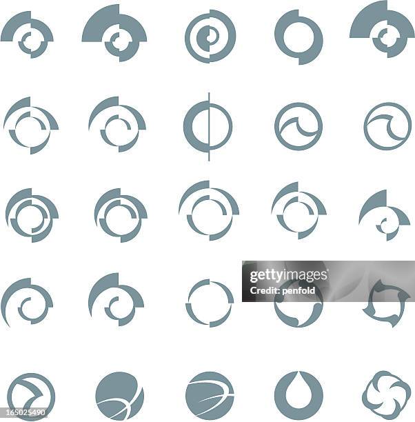 spin elements - spin bike stock illustrations