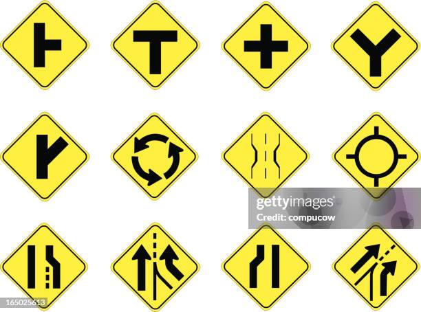 u.s. junctions - narrow stock illustrations