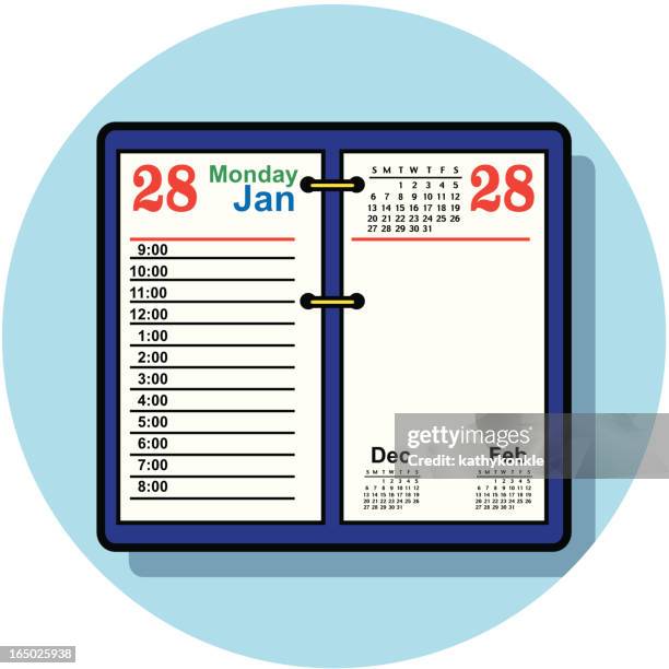 desk calendar icon - desk calendar stock illustrations