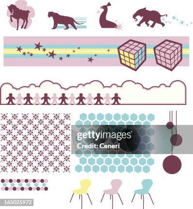 Hip graphic elements Hip graphic elements