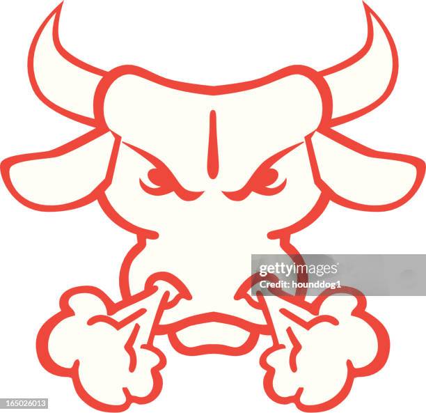 bull head - bulp stock illustrations