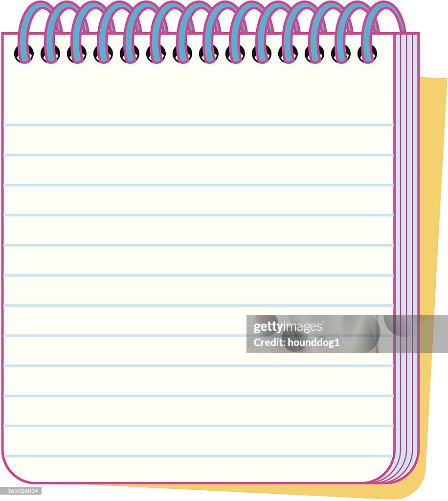 Plot Note Pad Note Pad High-Res Vector Graphic - Getty Images
