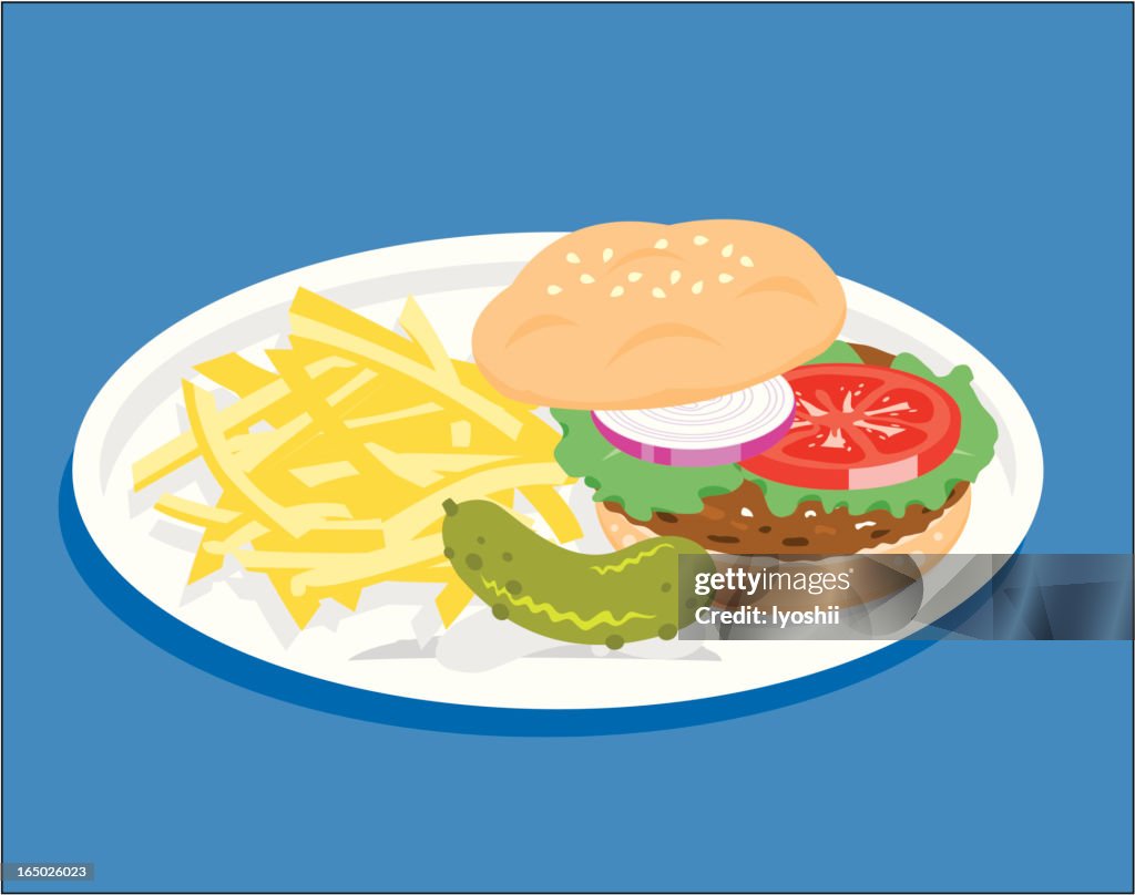Burgers and Fries
