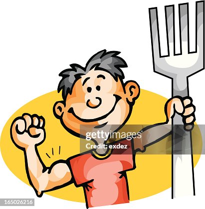 Kid with fork Kid with fork