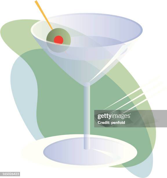 martini - vermouth stock illustrations