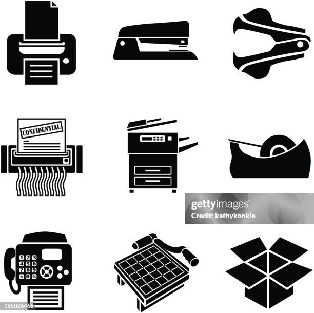 stockillustraties, clipart, cartoons en iconen met business 06 copy room - copying