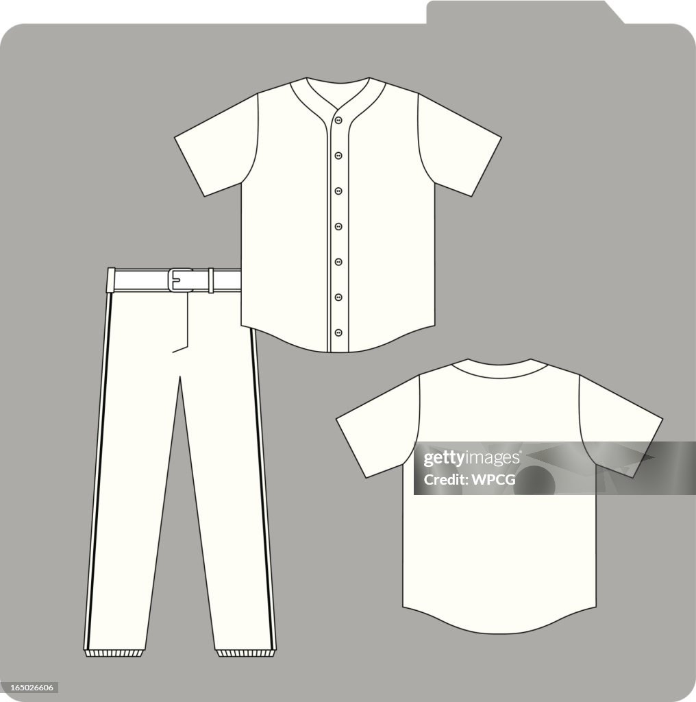 Baseball Uniform Template