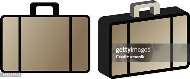 suitcase - winter jacket stock illustrations