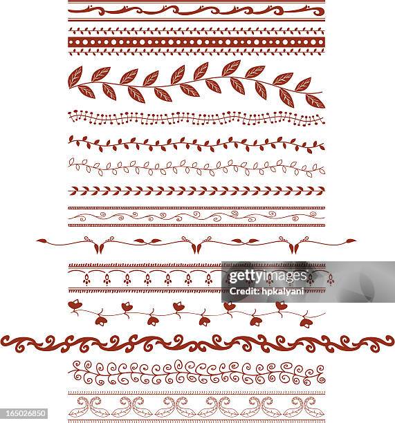 ilustraciones, imágenes clip art, dibujos animados e iconos de stock de mehndi vines (vector - tatuaje de henna