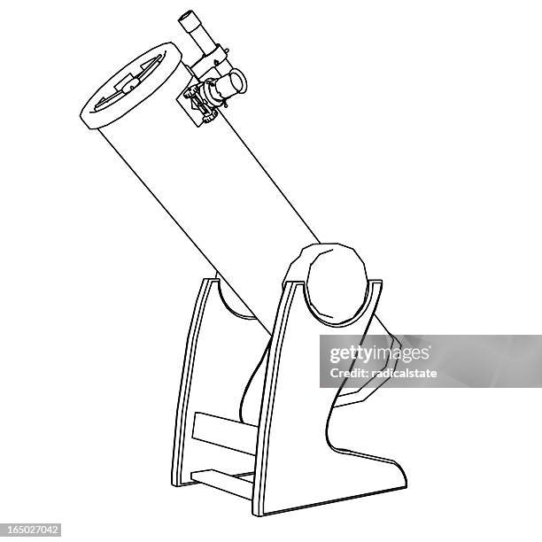 Telescope Reflector High-Res Vector Graphic