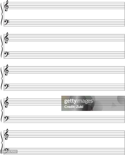 ilustraciones, imágenes clip art, dibujos animados e iconos de stock de personal (piano - pentagrama