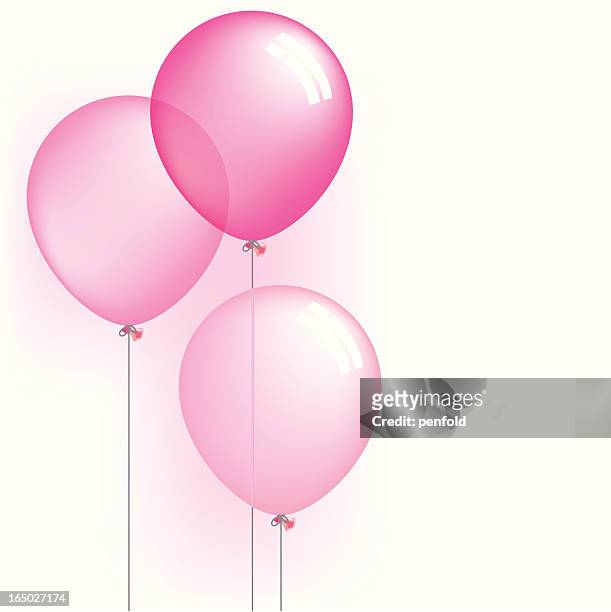 stockillustraties, clipart, cartoons en iconen met it's a girl - heliumballon