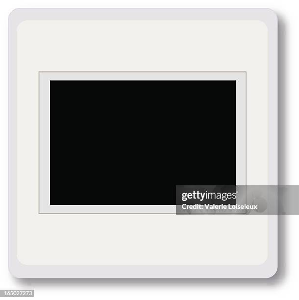 slide mount - photographic slide stock illustrations