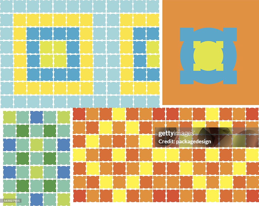 Mosaic Tiles - Vector