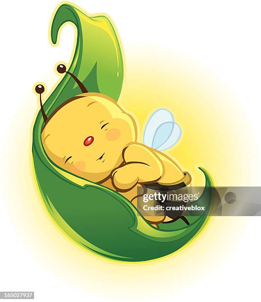 baby bee 1 (jpg & vector) - cute baby stock illustrations