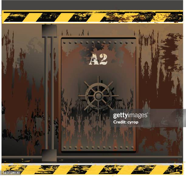 ship wreck door vector - rusty stock illustrations