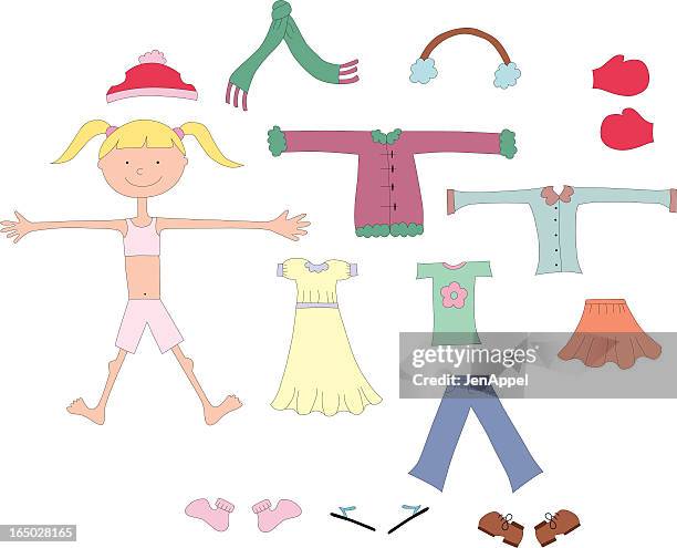 let's play dressup - blouse stock illustrations