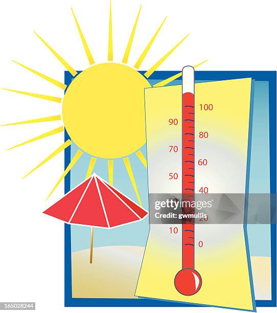 ilustrações, clipart, desenhos animados e ícones de termômetro quente - termometro mercurio