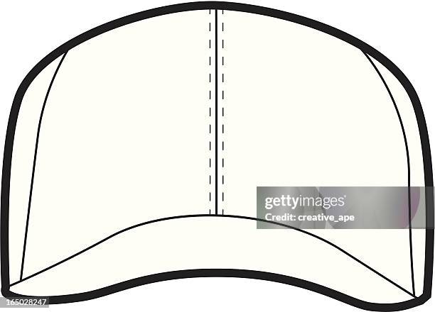 blank baseball cap - white hat fashion item stock illustrations