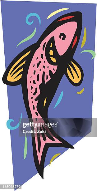 ilustraciones, imágenes clip art, dibujos animados e iconos de stock de pescado - pez roca