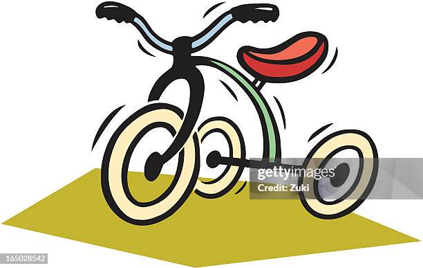 ilustraciones, imágenes clip art, dibujos animados e iconos de stock de triciclo - triciclo