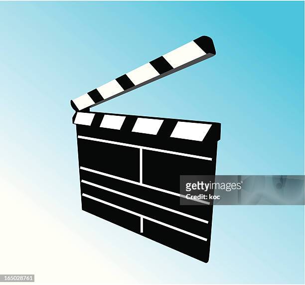 movie slate board - director cut stock illustrations