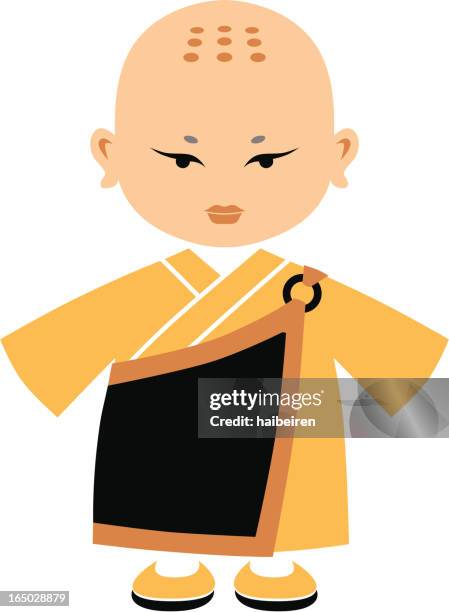 Little Monk High-Res Vector Graphic