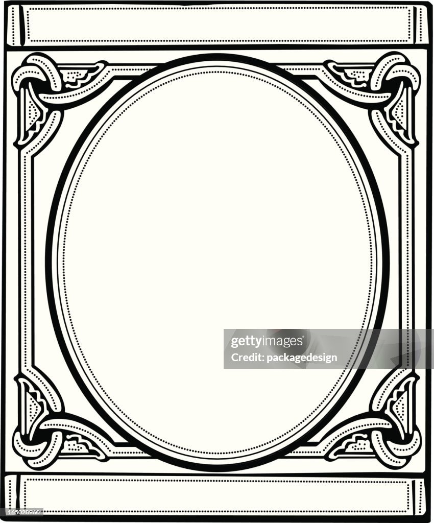 Intricate Vintage Stamp Border - Vector