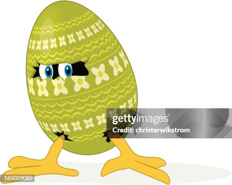 Walking easter egg 03 Walking easter egg 03