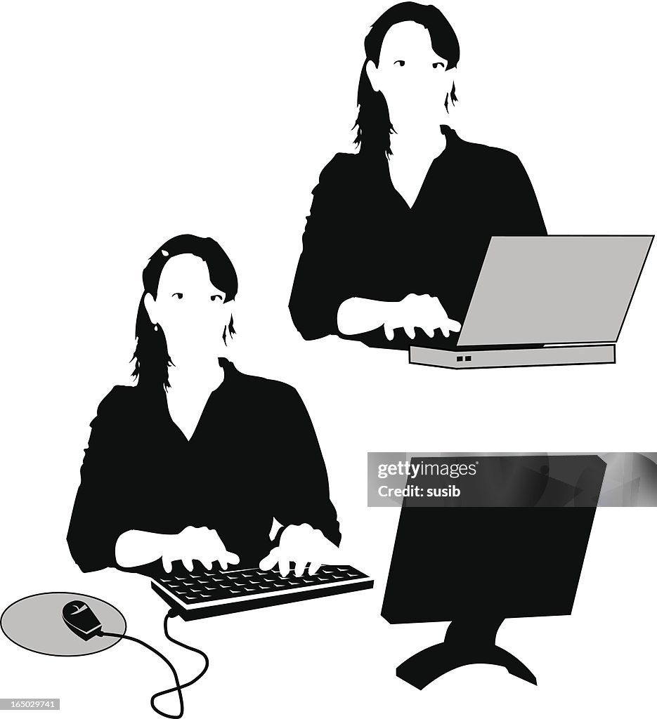 Typing Vector High-Res Vector Graphic - Getty Images