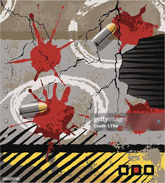 crime scene elements - pavement stock illustrations