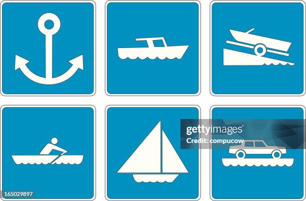 points of interest: 9 - ferry stock illustrations