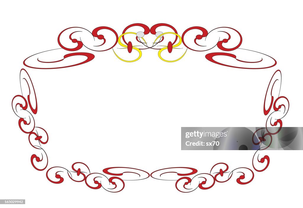 Fancy Script Border Art Deco Script Border High-Res Vector Graphic - Getty Images