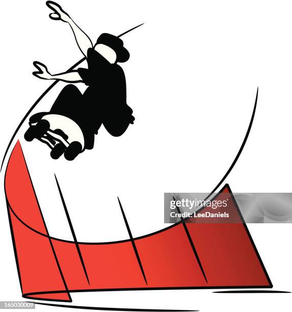 skater artwork - skate park stock illustrations
