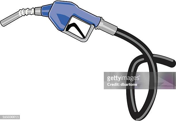 stockillustraties, clipart, cartoons en iconen met gas pump/hose/nozzle - spray nozzle