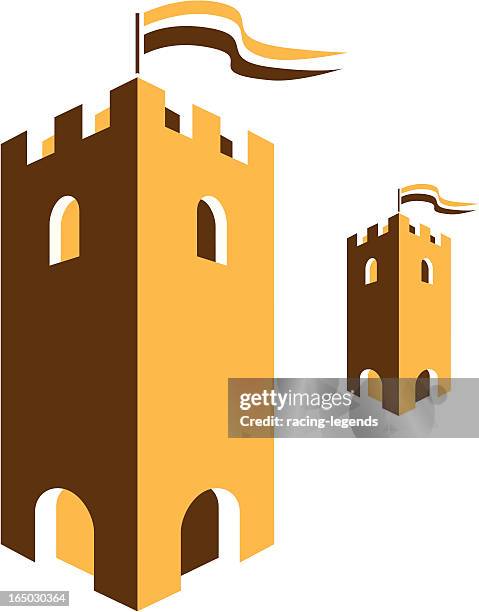 castle towers - castle vector stock illustrations