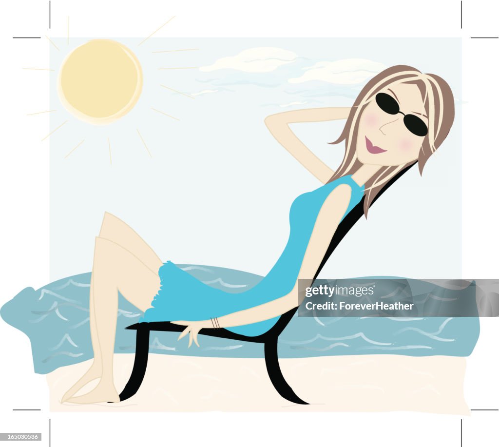 Loungin' on the beach