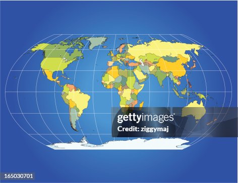 World Map Specific Precise World Map High-Res Vector Graphic - Getty Images