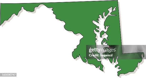 ilustrações, clipart, desenhos animados e ícones de maryland - maryland estado de los eeuu