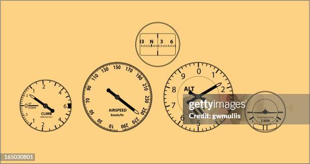 illustrations, cliparts, dessins animés et icônes de avions instruments - instrument de mesure