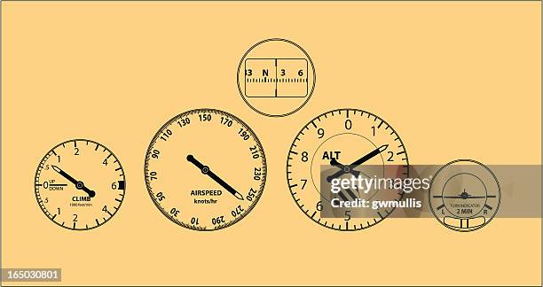 illustrazioni stock, clip art, cartoni animati e icone di tendenza di aerei degli strumenti - measuring height