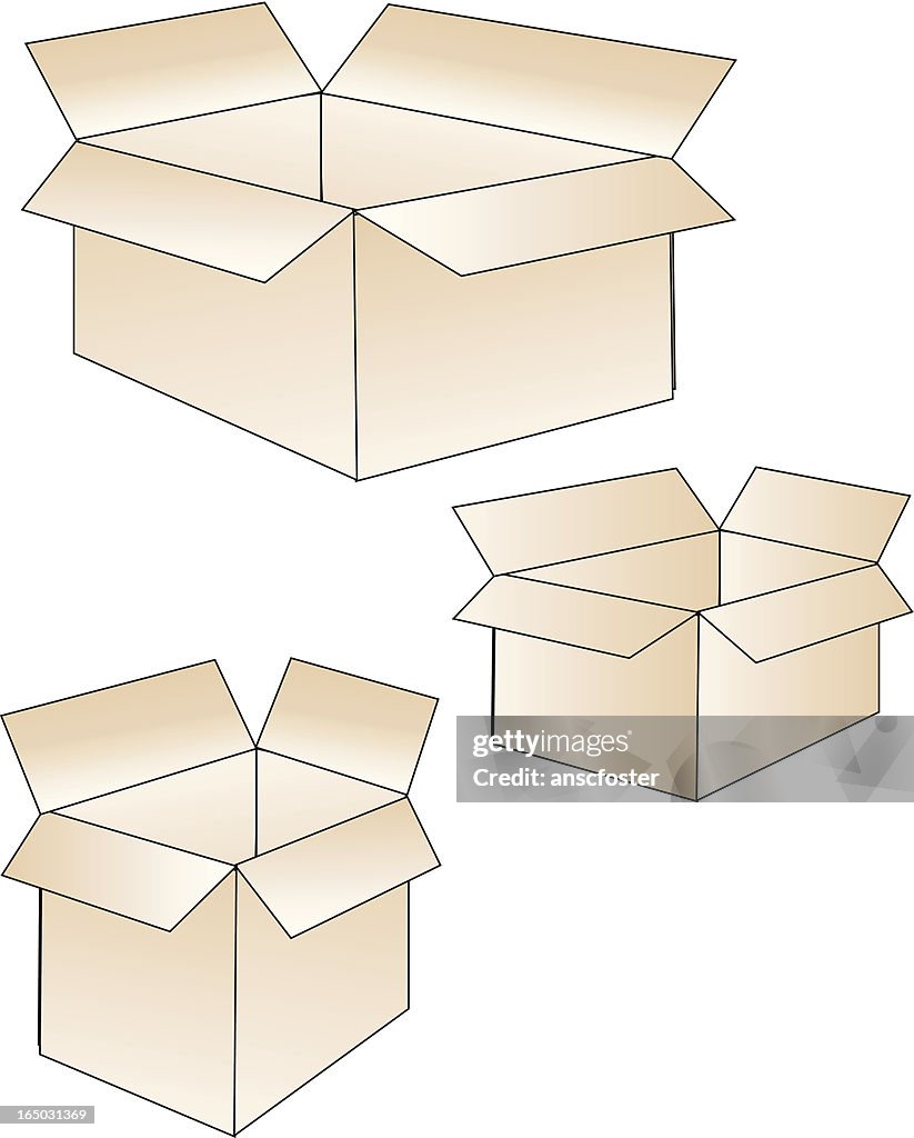 3d Boxes - Vector