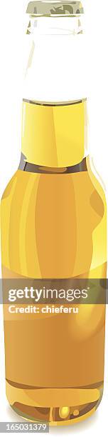 bottle - vector - vanilla extract stock illustrations