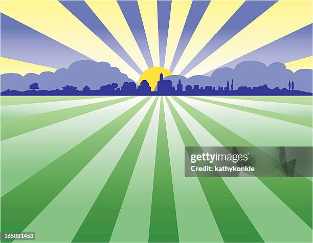 Country Setting Graphics Country Sunset High-Res Vector Graphic - Getty Images