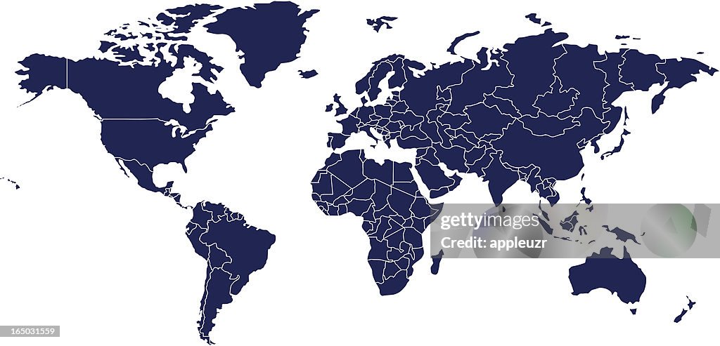World Map Vectorgraph Vector World Map High-Res Vector Graphic - Getty Images