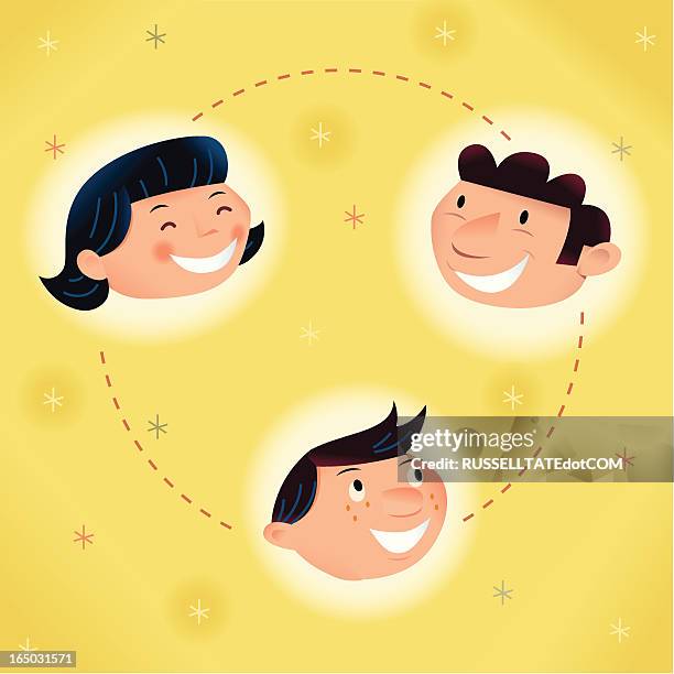 creative network - sisters talking stock illustrations