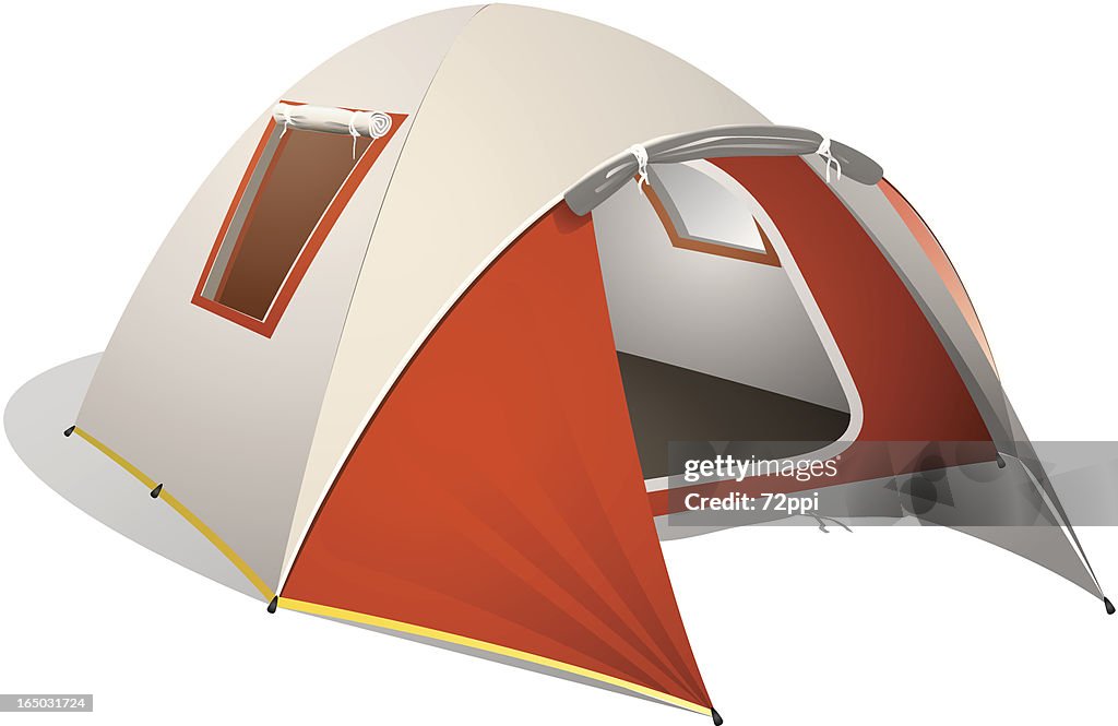 Red Dome Tent