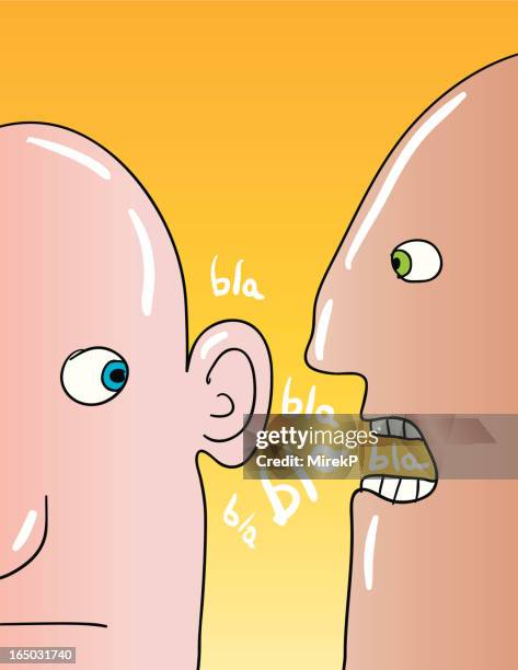 stockillustraties, clipart, cartoons en iconen met bla blah blab - politieverklaring