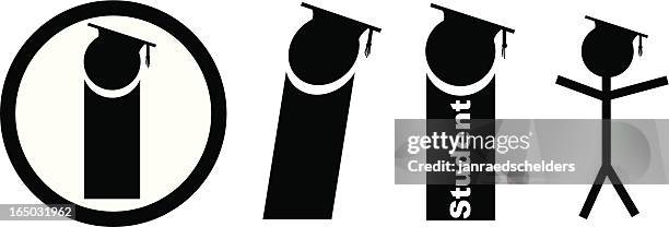graduated - apprentice stock illustrations